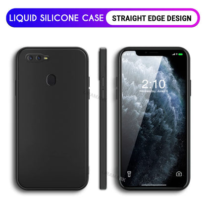 (Buy 1 Get 1 Free) Silicone Soft Back Cover Case for Oppo F9/F9 Pro/A5/A5s/A7/A11k/A12/Realme 2/2 Pro/U1