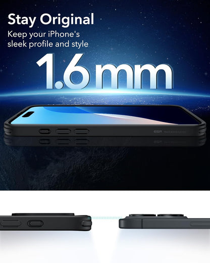 (Buy 1 Get 1 Free) iPhone 16 Back Case Cover with MagSafe (Black)