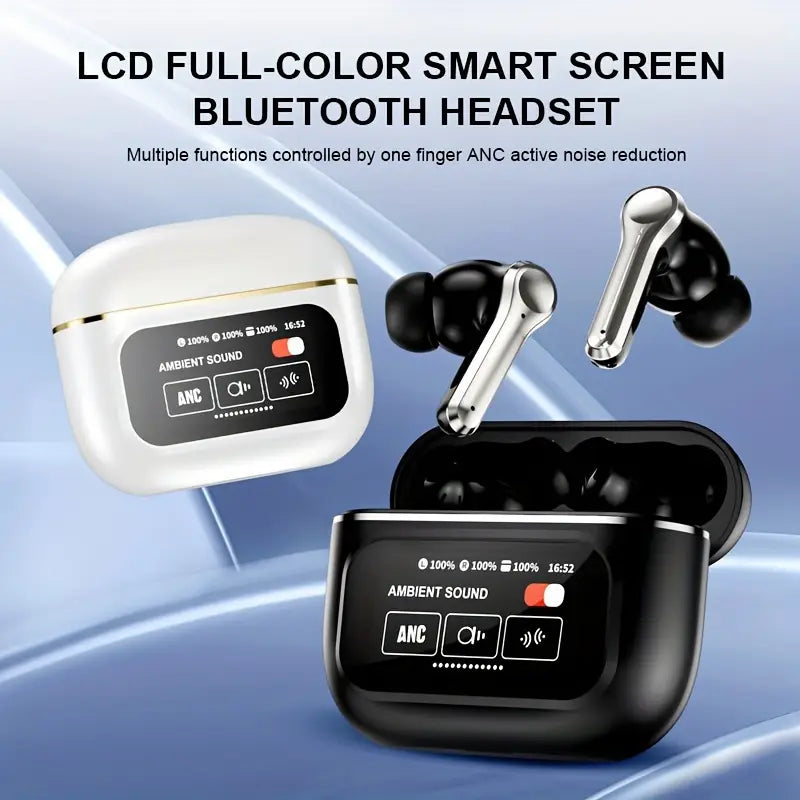 LCD Screen Wireless in-ear Sports Running Noise Cancelling // Games Wireless Ultra-long Endurance Headphones