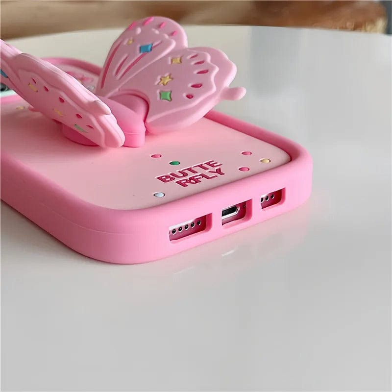 (Buy 1 Get 1 Free) Pink Butterfly iPhone Case