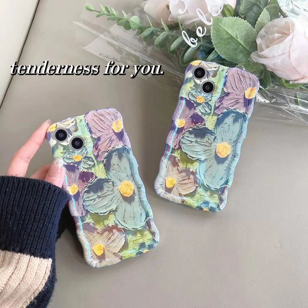 (Buy 1 Get 1 Free) Floral Oil-Paint iPhone Case