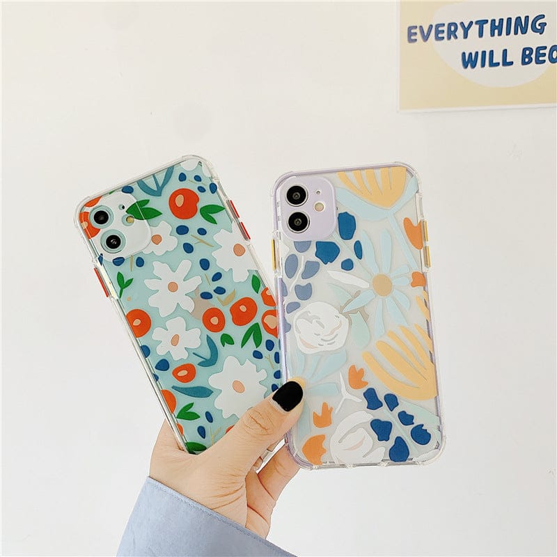 (Buy 1 Get 1 Free) Adorable Flower Transparent Case