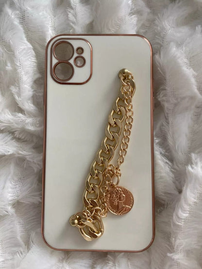 (Buy 1 Get 1 Free) Royal White Gold Chain Case