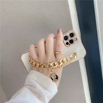 (Buy 1 Get 1 Free) Royal White Gold Chain Case