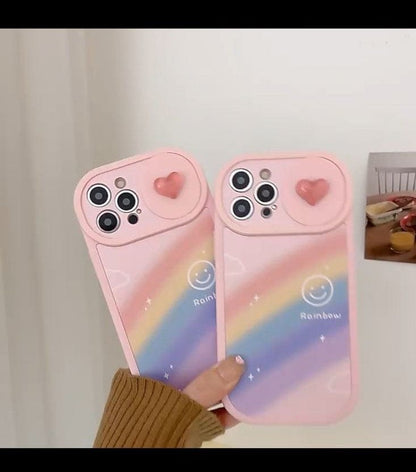 (Buy 1 Get 1 Free) Rainbow Slider Camera Case