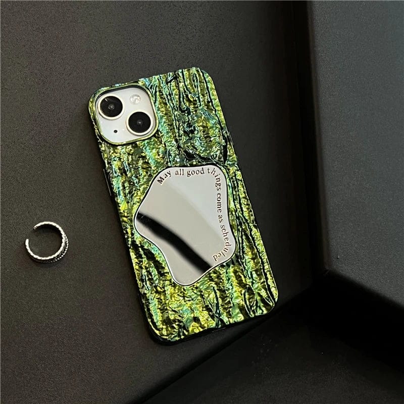 (Buy 1 Get 1 Free) Forest Green-Silver Holder Case
