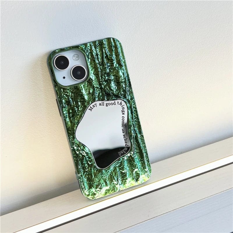 (Buy 1 Get 1 Free) Forest Green-Silver Holder Case