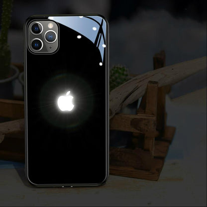 (Buy 1 Get 1 Free) LED Logo Glass Back Case - iPhone