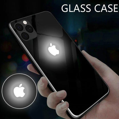 (Buy 1 Get 1 Free) LED Logo Glass Back Case - iPhone