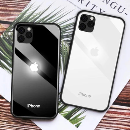 (Buy 1 Get 1 Free) LED Logo Glass Back Case - iPhone