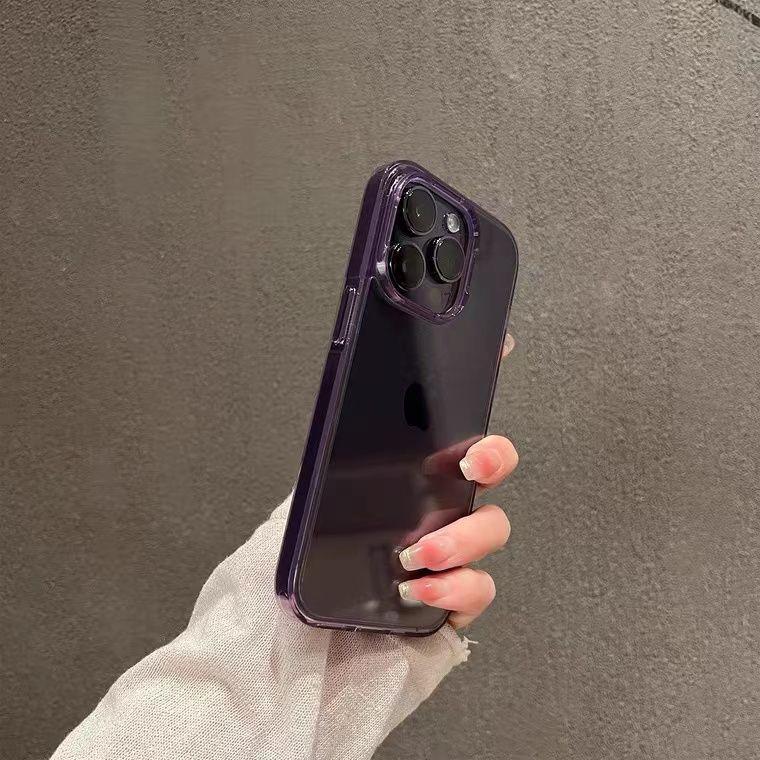 (Buy 1 Get 1 Free) Luxury Clear Back Hard Case - iPhone