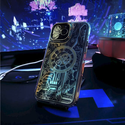 (Buy 1 Get 1 Free) MagSafe Edition Mecha Transparent Case - iPhone