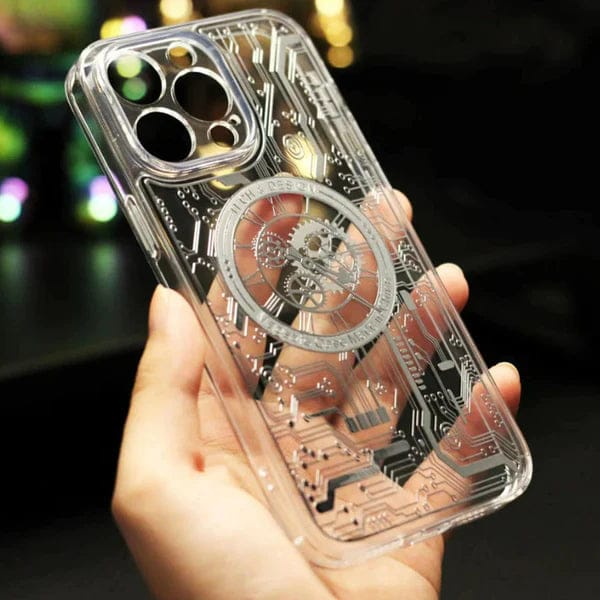 (Buy 1 Get 1 Free) MagSafe Edition Mecha Transparent Case - iPhone