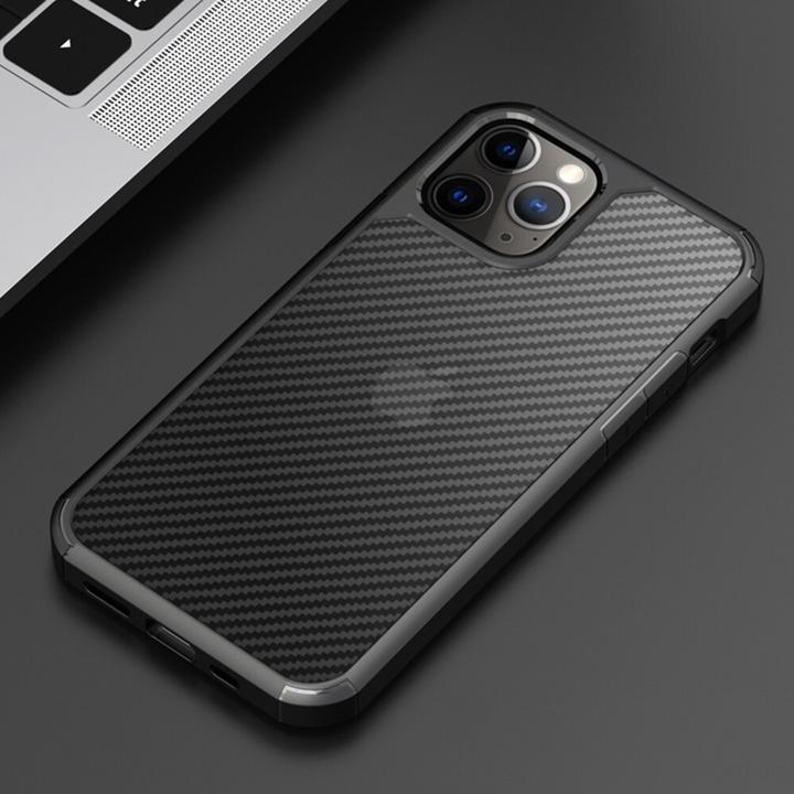 (Buy 1 Get 1 Free) Opaque Matte Carbon Fiber TPU Armor Case - iPhone