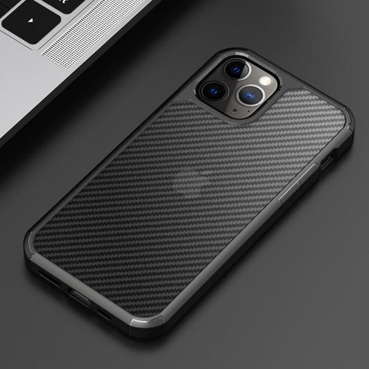 (Buy 1 Get 1 Free) Opaque Matte Carbon Fiber TPU Armor Case - iPhone
