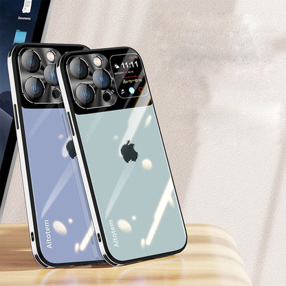 (Buy 1 Get 1 Free) Sleek Glossy Armor Window Glass Case - iPhone