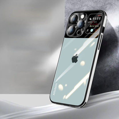 (Buy 1 Get 1 Free) Sleek Glossy Armor Window Glass Case - iPhone