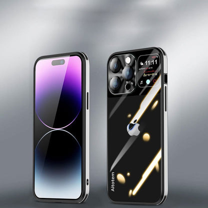 (Buy 1 Get 1 Free) Sleek Glossy Armor Window Glass Case - iPhone