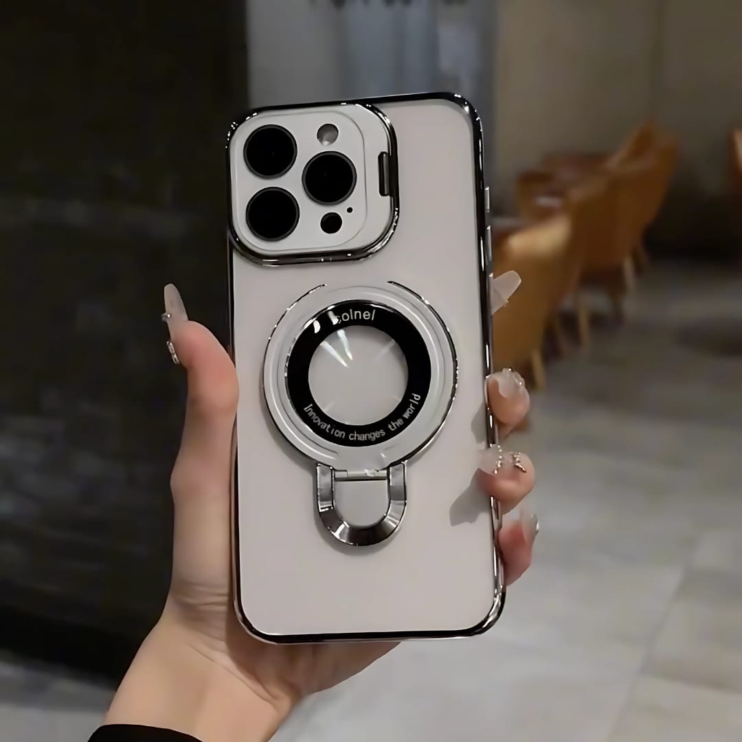 (Buy 1 Get 1 Free) Crystal Ring Grip Lens Bracket Case - iPhone