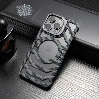 (Buy 1 Get 1 Free) Resilient Carbon Fiber Bracket Case - iPhone