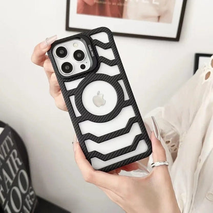 (Buy 1 Get 1 Free) Resilient Carbon Fiber Bracket Case - iPhone