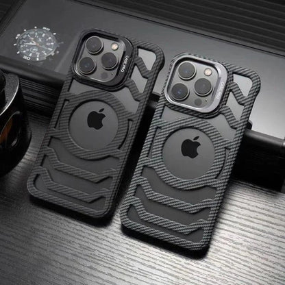 (Buy 1 Get 1 Free) Resilient Carbon Fiber Bracket Case - iPhone