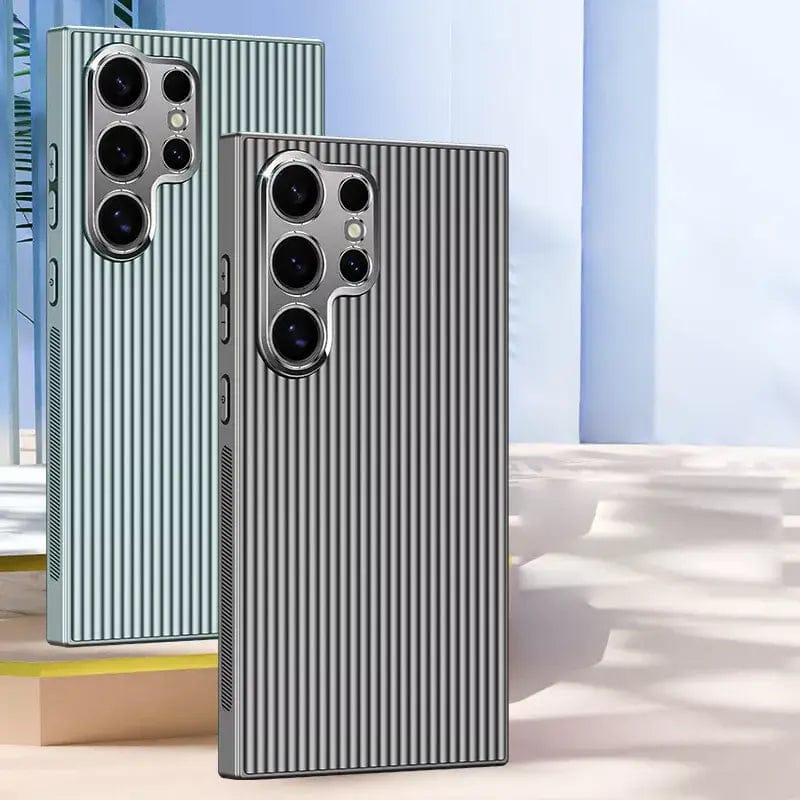 (Buy 1 Get 1 Free) Elegant Pinstripe Pattern Matte Case - Samsung