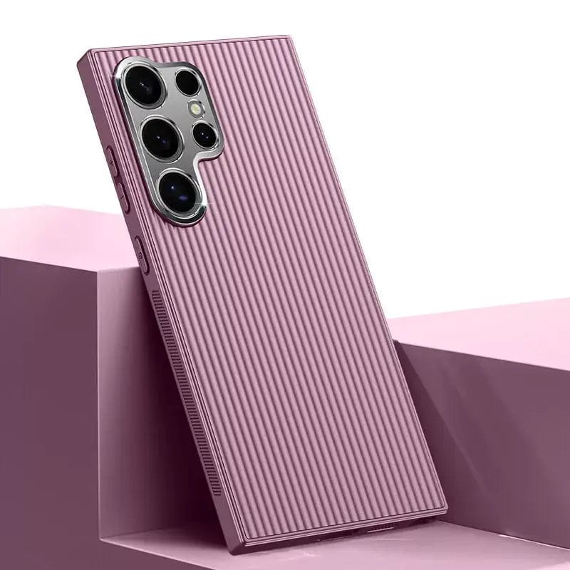 (Buy 1 Get 1 Free) Elegant Pinstripe Pattern Matte Case - Samsung