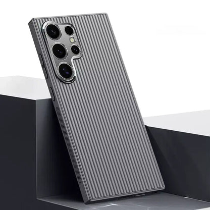 (Buy 1 Get 1 Free) Elegant Pinstripe Pattern Matte Case - Samsung