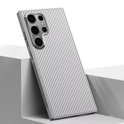 (Buy 1 Get 1 Free) Elegant Pinstripe Pattern Matte Case - Samsung