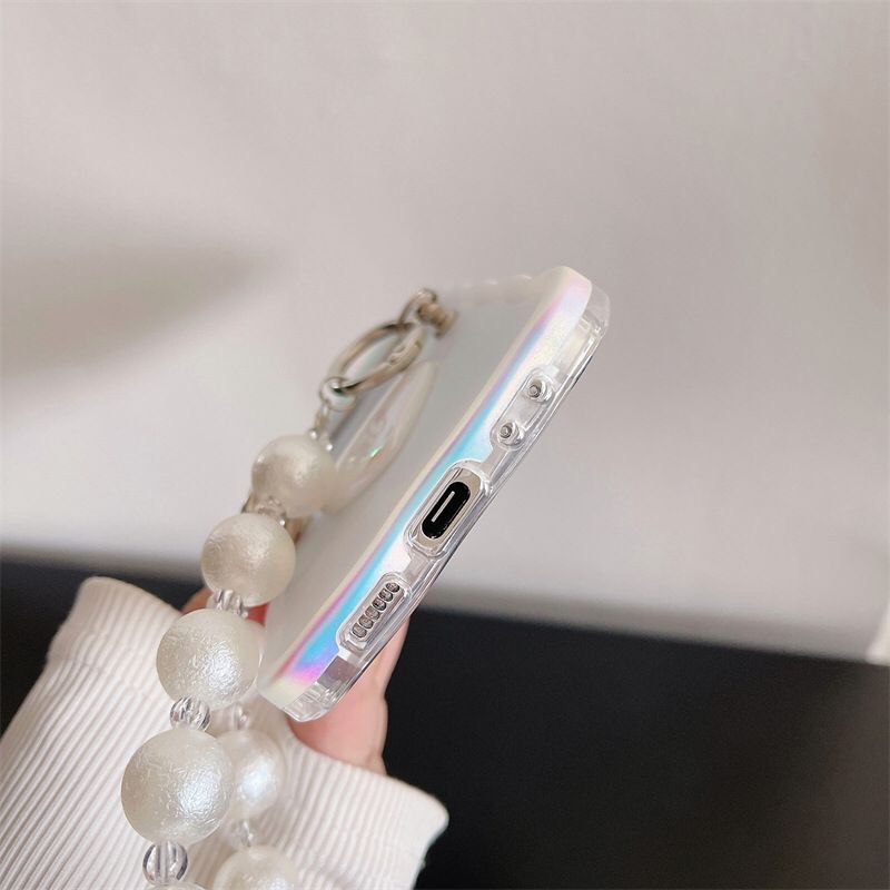 (Buy 1 Get 1 Free) Luxury Silk Pearl Samsung Flip Case