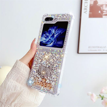 (Buy 1 Get 1 Free) Luxury Stunning Crystal Handmade Samsung Flip Case