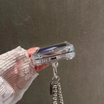 (Buy 1 Get 1 Free) Silver 3D Butterfly Flip Case