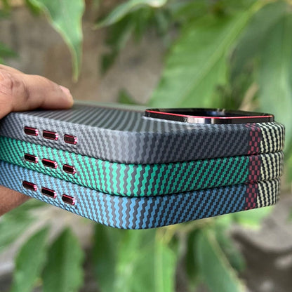 (Buy 1 Get 1 Free) Real Aramid Carbon Fiber Three Color Kevilar Case