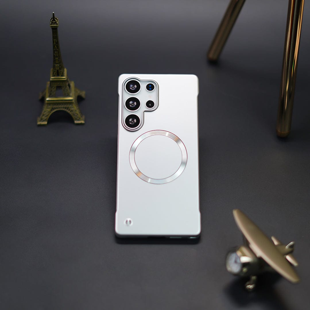 (Buy 1 Get 1 Free) Elegant Metal Paint Borderless Magsafe Case - Samsung