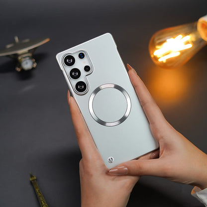 (Buy 1 Get 1 Free) Elegant Metal Paint Borderless Magsafe Case - Samsung