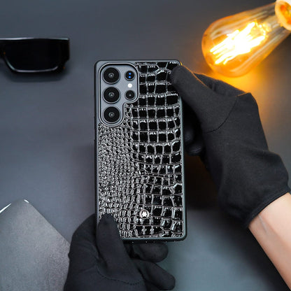 (Buy 1 Get 1 Free) Crocodile Pattern Genuine Leather Case