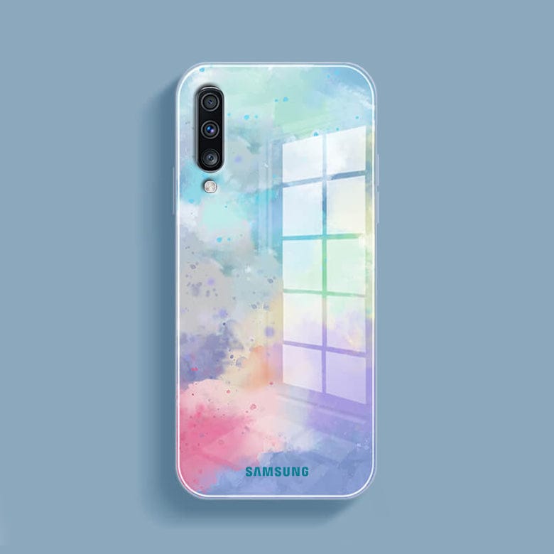 (Buy 1 Get 1 Free) Watercolor Splatter Glass Back Case - Samsung