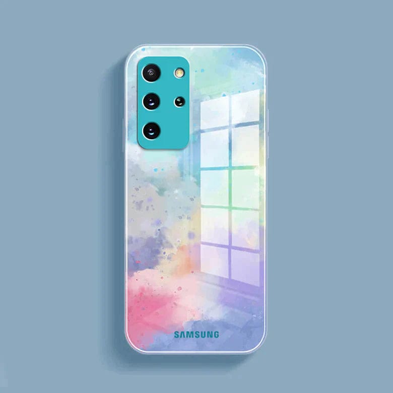 (Buy 1 Get 1 Free) Watercolor Splatter Glass Back Case - Samsung