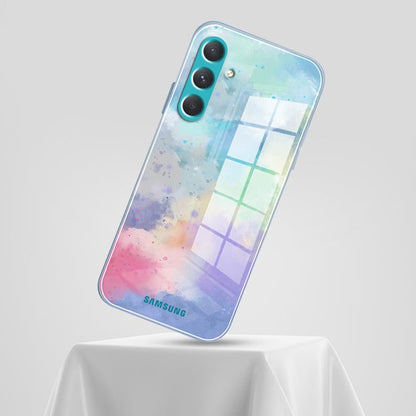 (Buy 1 Get 1 Free) Watercolor Splatter Glass Back Case - Samsung