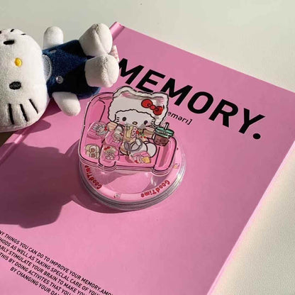 (Buy 1 Get 1 Free) Kitty Sitting On Chair Silicon iPhone Case With Magsafe Holder