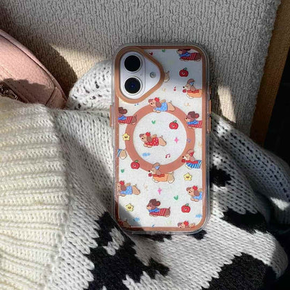 (Buy 1 Get 1 Free) Luck Puppies Silicon iPhone Case With Magsafe Holder