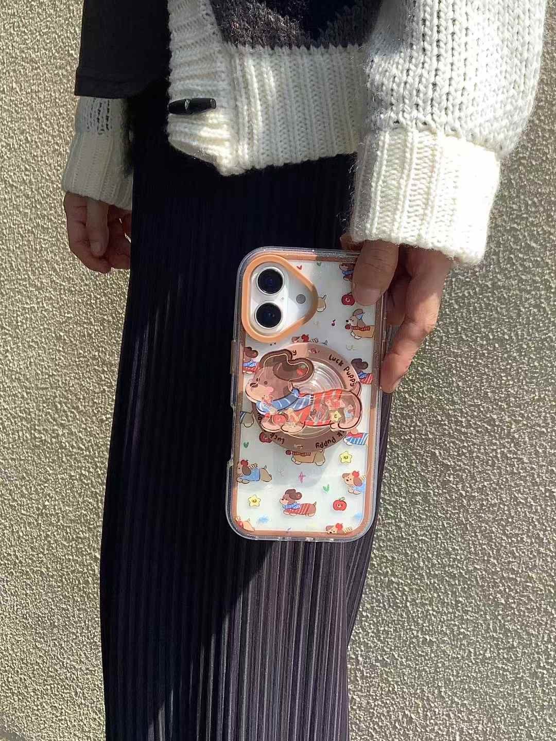 (Buy 1 Get 1 Free) Luck Puppies Silicon iPhone Case With Magsafe Holder