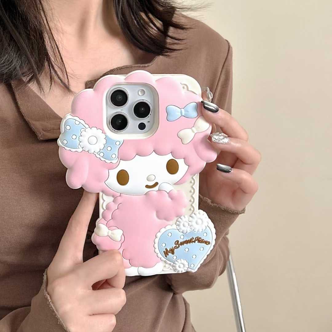 (Buy 1 Get 1 Free) Cute Doll 3D Silicon Case For iPhone