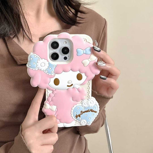 (Buy 1 Get 1 Free) Cute Doll 3D Silicon Case For iPhone