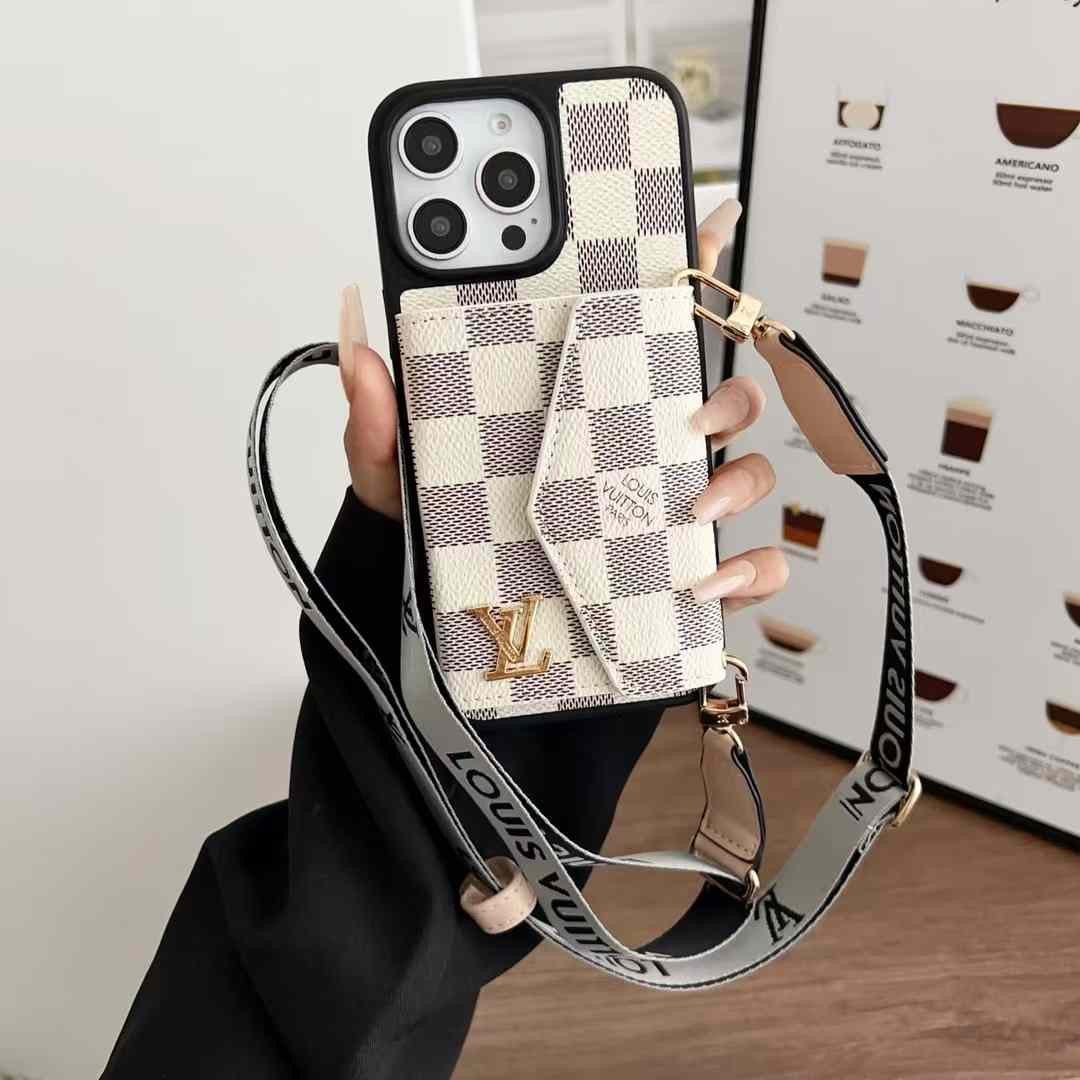 (Buy 1 Get 1 Free) Luxury Leather Designer Wallet Card Holder Case for iPhone