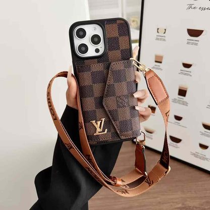 (Buy 1 Get 1 Free) Luxury Leather Designer Wallet Card Holder Case for iPhone