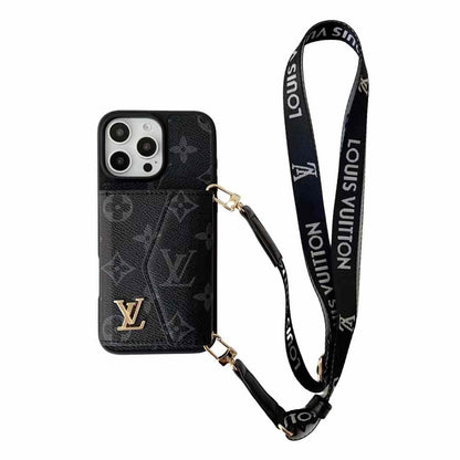 (Buy 1 Get 1 Free) Luxury Leather Designer Wallet Card Holder Case for iPhone