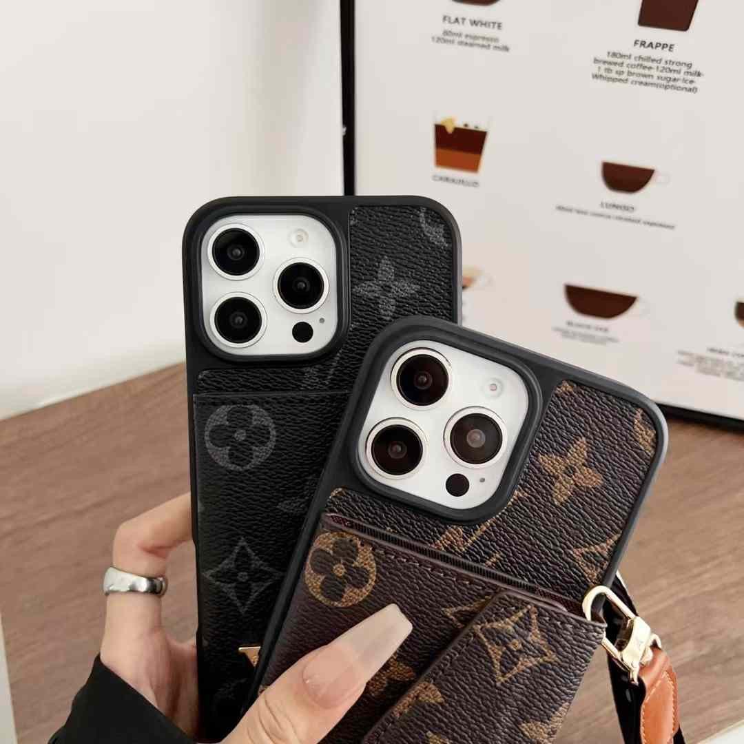 (Buy 1 Get 1 Free) Luxury Leather Designer Wallet Card Holder Case for iPhone