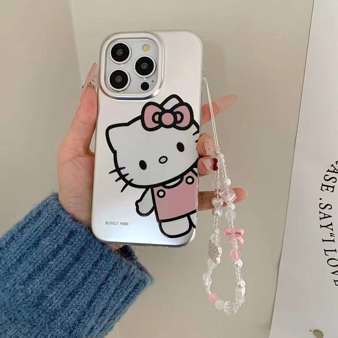 (Buy 1 Get 1 Free) Hello Kitty ! Silicon Case For iPhone With Charm